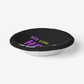 MODERNE, STYLISCH ZOLLBARE, SCHWARZE VERIFIZIERTE PAPPTELLER (Gewinkelt)