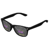 MODERNE, STYLISCH ZOLLBARE, SCHWARZE VERIFIZIERTE  PARTYBRILLE (Schrägansicht)