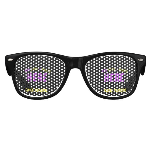 MODERNE, STYLISCH ZOLLBARE, SCHWARZE VERIFIZIERTE PARTYBRILLE (Vorderseite)