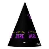 MODERNE, STYLISCH ZOLLBARE, SCHWARZE VERIFIZIERTE PARTYHÜTCHEN (Links)