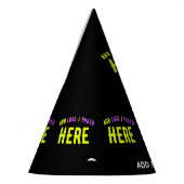 MODERNE, STYLISCH ZOLLBARE, SCHWARZE VERIFIZIERTE  PARTYHÜTCHEN (Links)