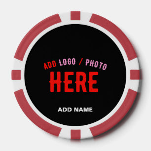 MODERNE, STYLISCH ZOLLBARE, SCHWARZE VERIFIZIERTE  POKERCHIPS