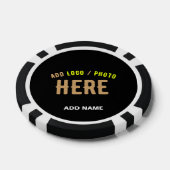 MODERNE, STYLISCH ZOLLBARE, SCHWARZE VERIFIZIERTE  POKERCHIPS (Einzeln)