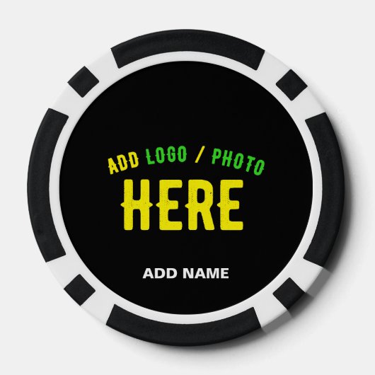 MODERNE, STYLISCH ZOLLBARE, SCHWARZE VERIFIZIERTE POKERCHIPS (Rückseite)