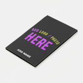 MODERNE, STYLISCH ZOLLBARE, SCHWARZE VERIFIZIERTE  POST-IT KLEBEZETTEL (angewinkelt)