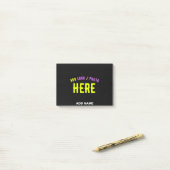 MODERNE, STYLISCH ZOLLBARE, SCHWARZE VERIFIZIERTE  POST-IT KLEBEZETTEL (Auf Schreibtisch)