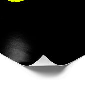 MODERNE, STYLISCH ZOLLBARE, SCHWARZE VERIFIZIERTE  POSTER (Ecke)