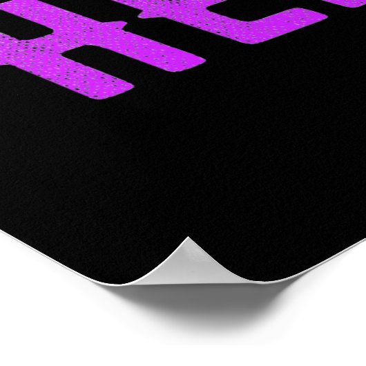 MODERNE, STYLISCH ZOLLBARE, SCHWARZE VERIFIZIERTE POSTER (Ecke)