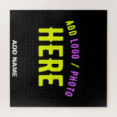 MODERNE, STYLISCH ZOLLBARE, SCHWARZE VERIFIZIERTE PUZZLE (Horizontal)