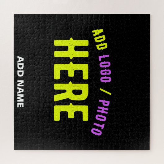 MODERNE, STYLISCH ZOLLBARE, SCHWARZE VERIFIZIERTE PUZZLE (Horizontal)