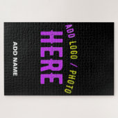 MODERNE, STYLISCH ZOLLBARE, SCHWARZE VERIFIZIERTE  PUZZLE (Horizontal)