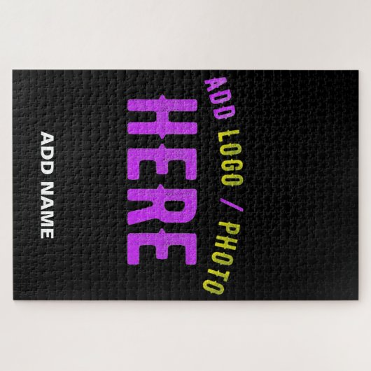 MODERNE, STYLISCH ZOLLBARE, SCHWARZE VERIFIZIERTE  PUZZLE (Horizontal)