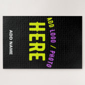 MODERNE, STYLISCH ZOLLBARE, SCHWARZE VERIFIZIERTE PUZZLE (Horizontal)