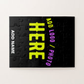 MODERNE, STYLISCH ZOLLBARE, SCHWARZE VERIFIZIERTE PUZZLE (Horizontal)