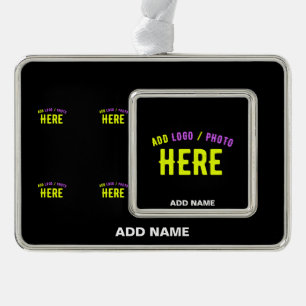 MODERNE, STYLISCH ZOLLBARE, SCHWARZE VERIFIZIERTE  Rahmen-Ornament SILBER