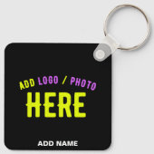 MODERNE, STYLISCH ZOLLBARE, SCHWARZE VERIFIZIERTE SCHLÜSSELANHÄNGER (Rückseite)