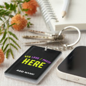 MODERNE, STYLISCH ZOLLBARE, SCHWARZE VERIFIZIERTE SCHLÜSSELANHÄNGER (Vorderseite rechts)