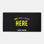 MODERNE, STYLISCH ZOLLBARE, SCHWARZE VERIFIZIERTE  SCHREIBTISCHUNTERLAGE (Vorderseite)