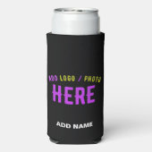 MODERNE, STYLISCH ZOLLBARE, SCHWARZE VERIFIZIERTE  SELTERS DOSENKÜHLER (Seltzer Rückseite)