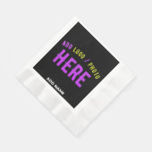 MODERNE, STYLISCH ZOLLBARE, SCHWARZE VERIFIZIERTE  SERVIETTE (Ecke)