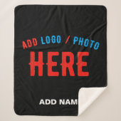 MODERNE, STYLISCH ZOLLBARE, SCHWARZE VERIFIZIERTE SHERPADECKE (Vorderseite)