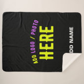 MODERNE, STYLISCH ZOLLBARE, SCHWARZE VERIFIZIERTE  SHERPADECKE (Vorderseite (Horizontal))