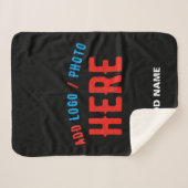 MODERNE, STYLISCH ZOLLBARE, SCHWARZE VERIFIZIERTE SHERPADECKE (Vorderseite (Horizontal))