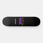 MODERNE, STYLISCH ZOLLBARE, SCHWARZE VERIFIZIERTE SKATEBOARD (Horizontal)