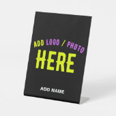 MODERNE, STYLISCH ZOLLBARE, SCHWARZE VERIFIZIERTE SOCKELSCHILD (Vorderseite)