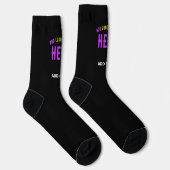 MODERNE, STYLISCH ZOLLBARE, SCHWARZE VERIFIZIERTE SOCKEN (Rechts)