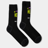 MODERNE, STYLISCH ZOLLBARE, SCHWARZE VERIFIZIERTE  SOCKEN (Rechts)