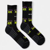 MODERNE, STYLISCH ZOLLBARE, SCHWARZE VERIFIZIERTE SOCKEN (Rechts)