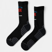 MODERNE, STYLISCH ZOLLBARE, SCHWARZE VERIFIZIERTE  SOCKEN (Links)