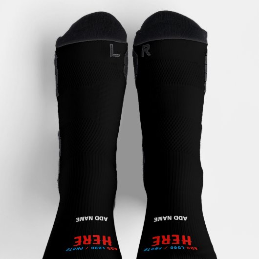 MODERNE, STYLISCH ZOLLBARE, SCHWARZE VERIFIZIERTE SOCKEN (Oben)