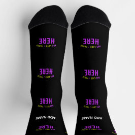 MODERNE, STYLISCH ZOLLBARE, SCHWARZE VERIFIZIERTE  SOCKEN
