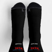 MODERNE, STYLISCH ZOLLBARE, SCHWARZE VERIFIZIERTE SOCKEN (Oben)