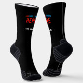 MODERNE, STYLISCH ZOLLBARE, SCHWARZE VERIFIZIERTE  SOCKEN (Gewinkelt)