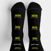 MODERNE, STYLISCH ZOLLBARE, SCHWARZE VERIFIZIERTE SOCKEN (Oben)