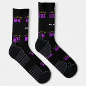 MODERNE, STYLISCH ZOLLBARE, SCHWARZE VERIFIZIERTE  SOCKEN (Rechts)