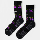 MODERNE, STYLISCH ZOLLBARE, SCHWARZE VERIFIZIERTE SOCKEN (Links)