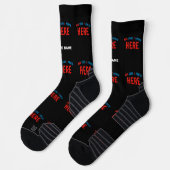 MODERNE, STYLISCH ZOLLBARE, SCHWARZE VERIFIZIERTE SOCKEN (Links)