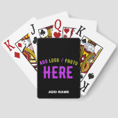 MODERNE, STYLISCH ZOLLBARE, SCHWARZE VERIFIZIERTE  SPIELKARTEN (Rückseite)