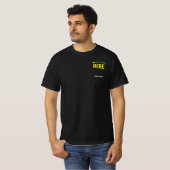 MODERNE, STYLISCH ZOLLBARE, SCHWARZE VERIFIZIERTE  T-Shirt (Vorne ganz)