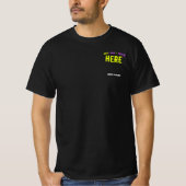 MODERNE, STYLISCH ZOLLBARE, SCHWARZE VERIFIZIERTE  T-Shirt (Vorderseite)