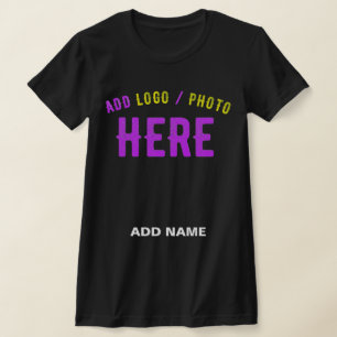 MODERNE, STYLISCH ZOLLBARE, SCHWARZE VERIFIZIERTE  T-Shirt