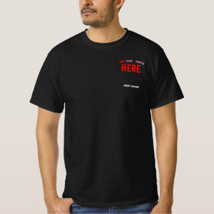 MODERNE, STYLISCH ZOLLBARE, SCHWARZE VERIFIZIERTE  T-Shirt