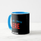 MODERNE, STYLISCH ZOLLBARE, SCHWARZE VERIFIZIERTE  TASSE (Vorderseite Links)