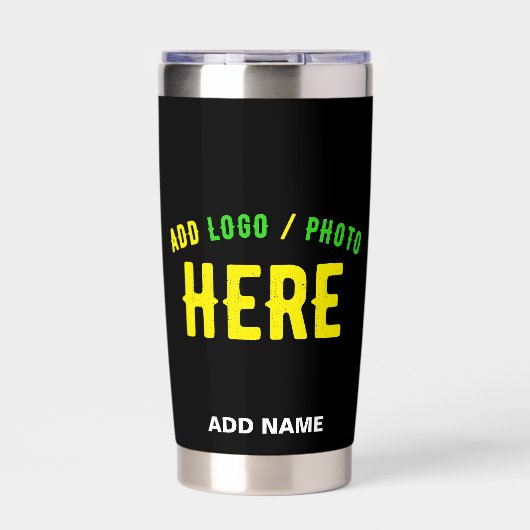 MODERNE, STYLISCH ZOLLBARE, SCHWARZE VERIFIZIERTE THERMOBECHER (Vorderseite)