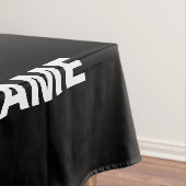 MODERNE, STYLISCH ZOLLBARE, SCHWARZE VERIFIZIERTE TISCHDECKE (Beispiel)