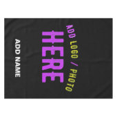 MODERNE, STYLISCH ZOLLBARE, SCHWARZE VERIFIZIERTE  TISCHDECKE (Vorderseite (Horizontal))